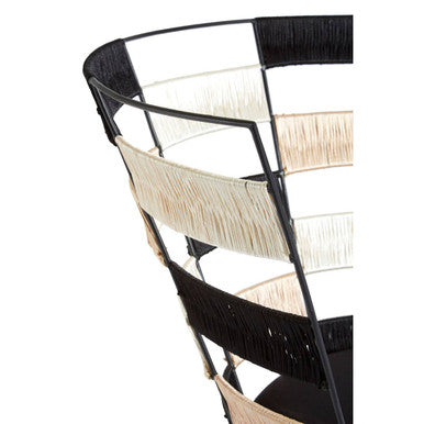 Fusion Beige & Black & White Woven Chair