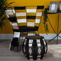 Fusion Beige & Black & White Woven Chair