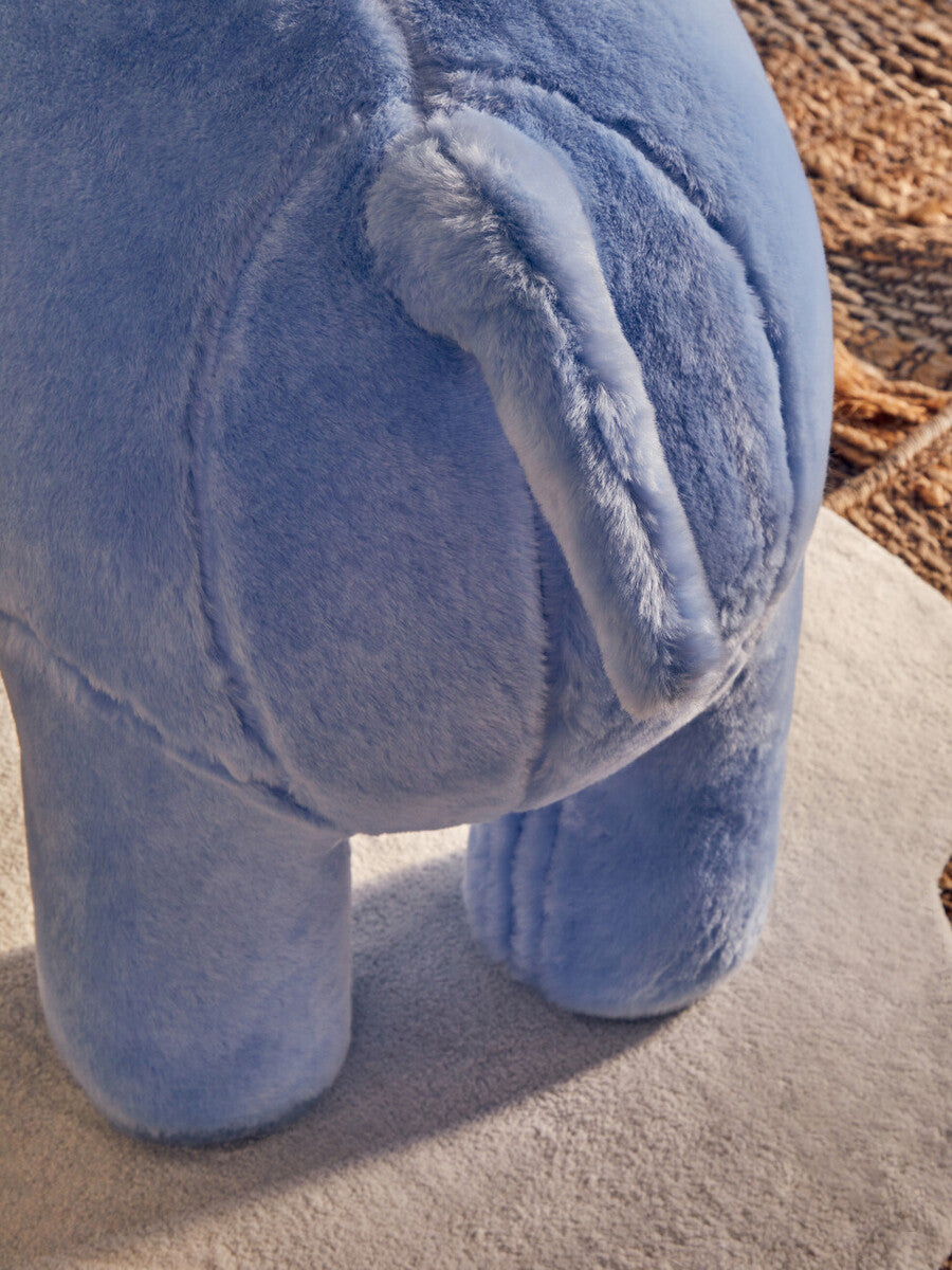 Jungle Safari Kids Blue Hippo Animal Stool