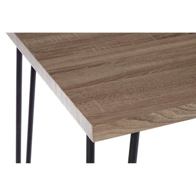 Borough Veneer Top & Metal Legs Dining Table