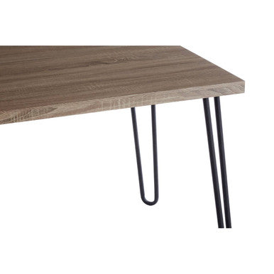 Borough Veneer Top & Metal Legs Dining Table
