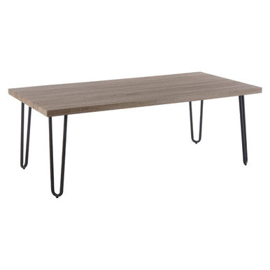 Borough Veneer Top & Metal Legs Coffee Table
