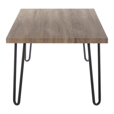 Borough Veneer Top & Metal Legs Coffee Table