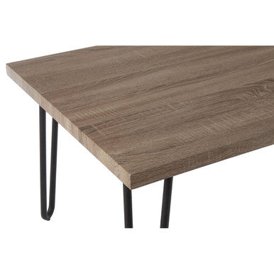 Borough Veneer Top & Metal Legs Coffee Table