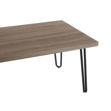 Borough Veneer Top & Metal Legs Coffee Table