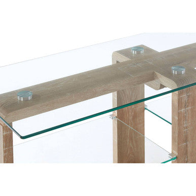 Barton 2 Tier Walnut Modern Media Unit