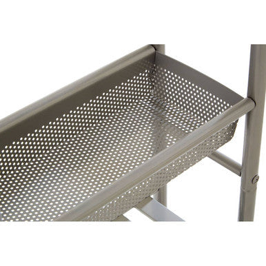 Dara 4 Tier Brush Nickel Trolley With 2 Baskets