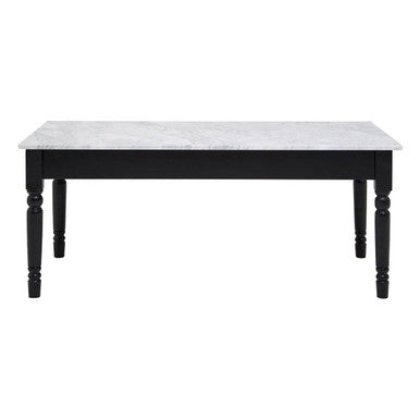 Henley White Marble & Black Frame Coffee Table