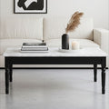 Henley White Marble & Black Frame Coffee Table