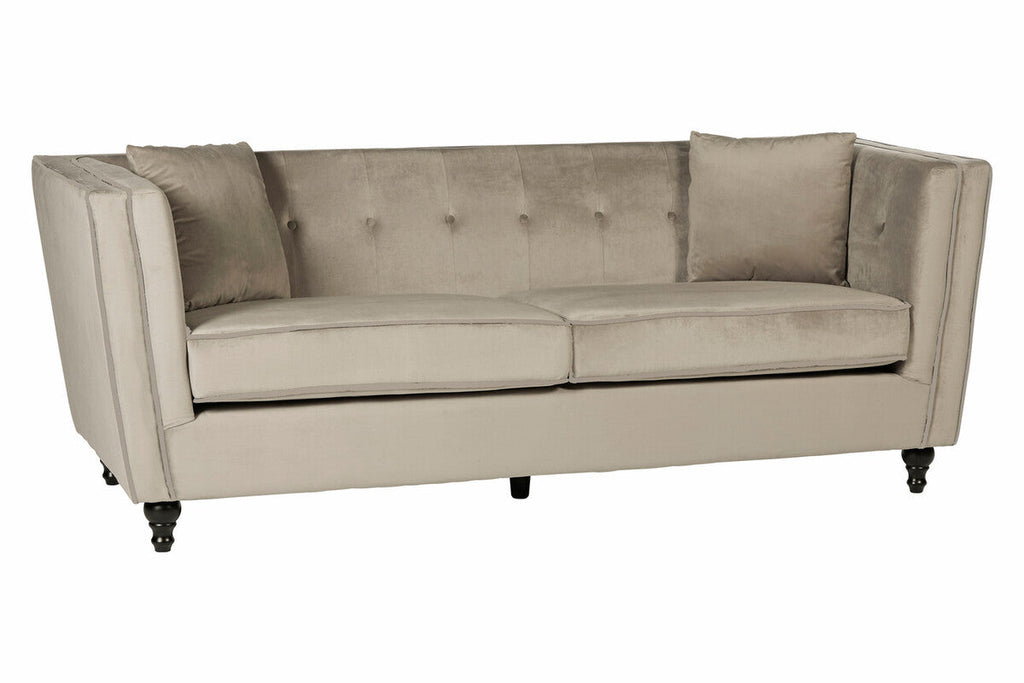 3 Seat Mink Velvet Sofa, Ferris