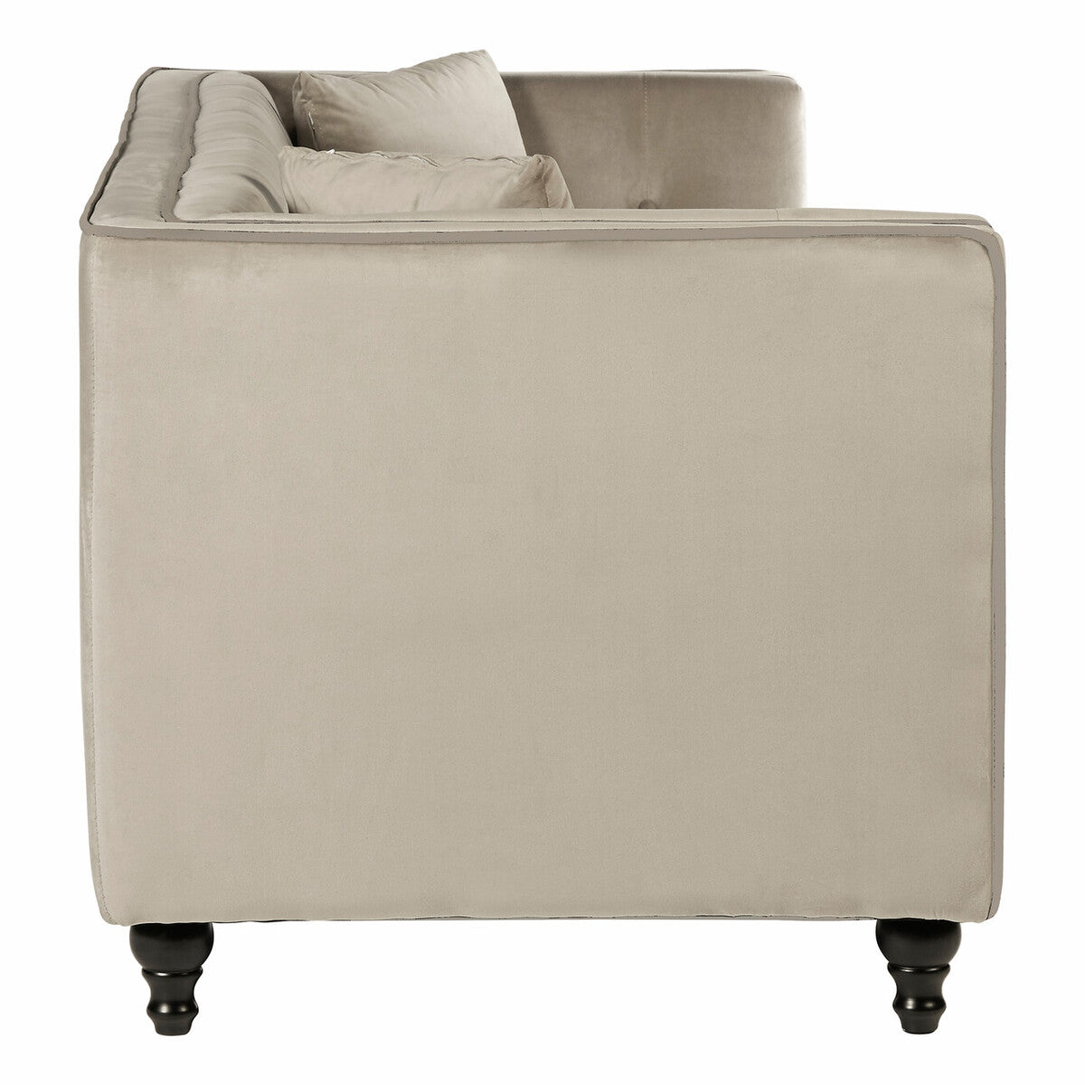 3 Seat Mink Velvet Sofa, Ferris