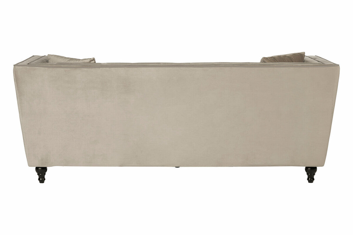 3 Seat Mink Velvet Sofa, Ferris