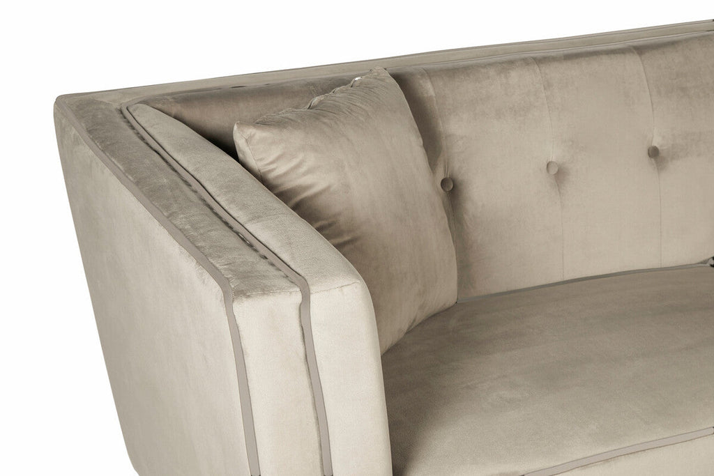 3 Seat Mink Velvet Sofa, Ferris