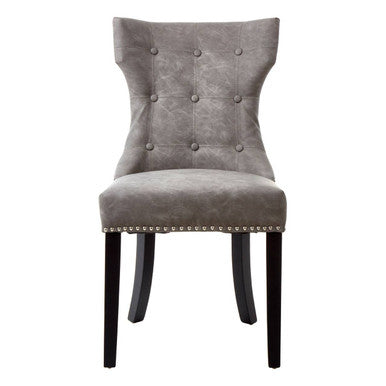 Daxton Grey Leather Dining Chair