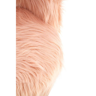 Kids Pink Fur Chair