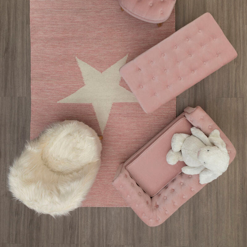 Kids White Fur Chair