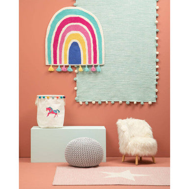 Kids White Fur Chair