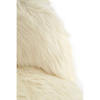 Kids White Fur Chair