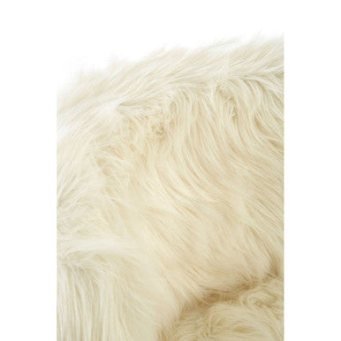 Kids White Fur Chair