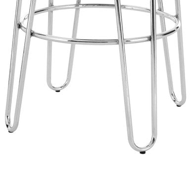 District Hairpin Legs Stool With Wood Top