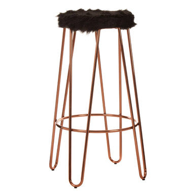 District Fur Hairpin Bar Stool