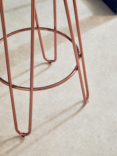 District Fur Hairpin Bar Stool