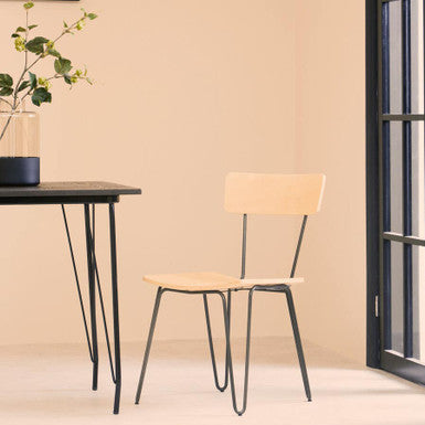 District Chair With Hairpin Legs