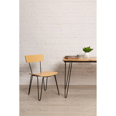 District Chair With Hairpin Legs