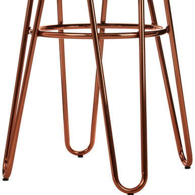 District Fur Rose Gold Stool