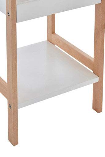 Arla 3 Tier Bathroom Shelf Unit With Birchwood Frame