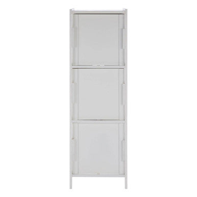 Salon White Wood 3 Drawer Cabinet