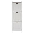 Salon White Wood 3 Drawer Cabinet