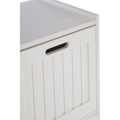 Salon White Wood 3 Drawer Cabinet
