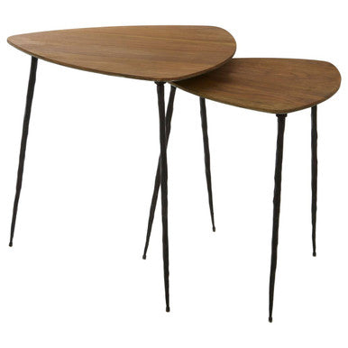 Gamelan Set Of 2 Nesting Side Tables