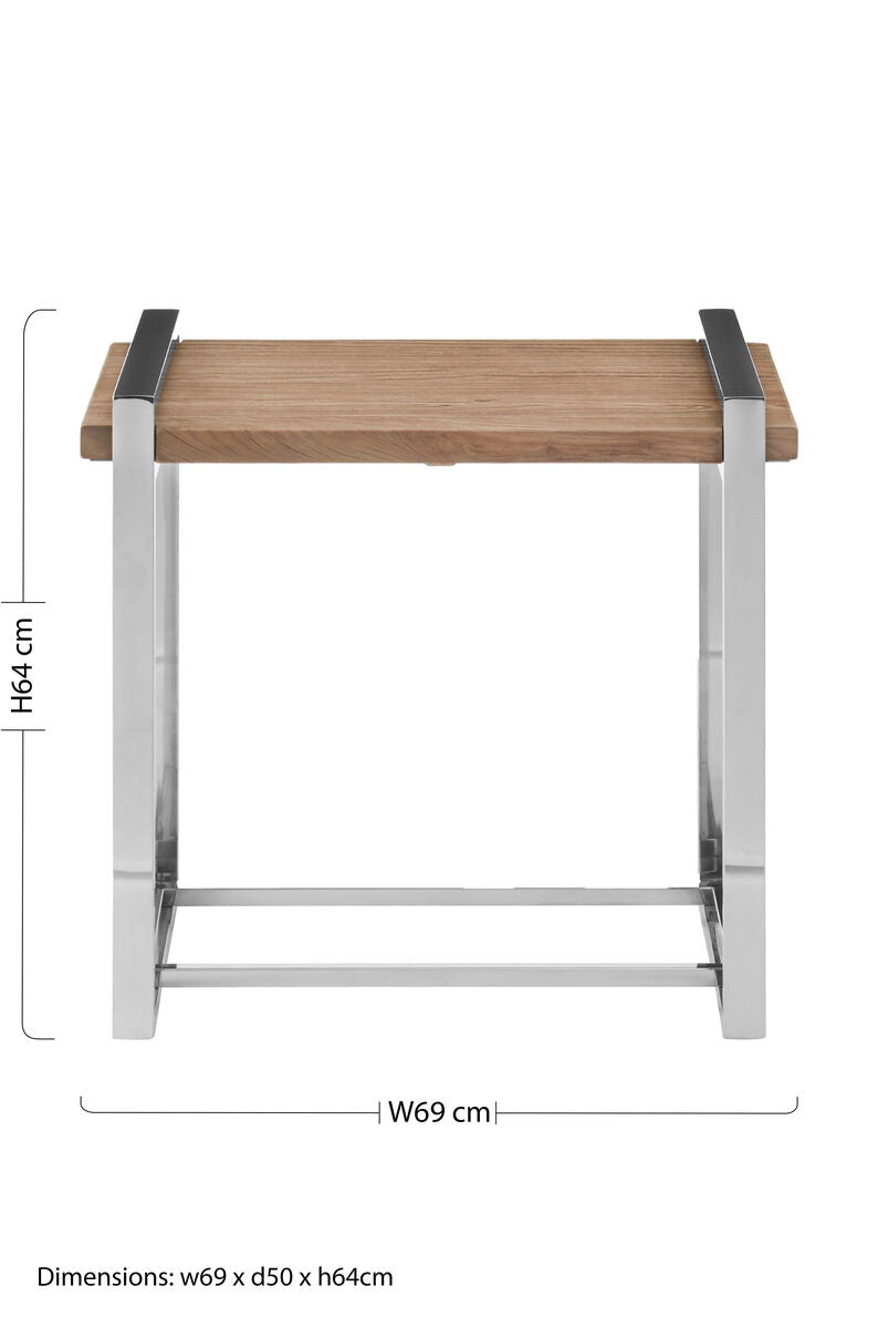 Menteng Steel Contemporary Side Table
