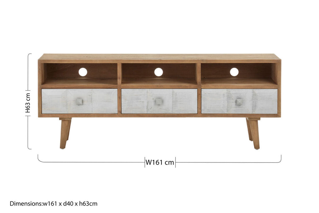 Papua Solid Oak Contemporary Sideboard
