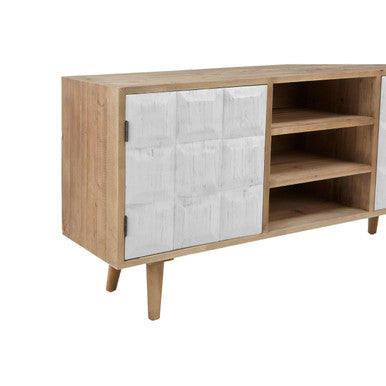 Papua Solid Oak Contemporary Sideboard