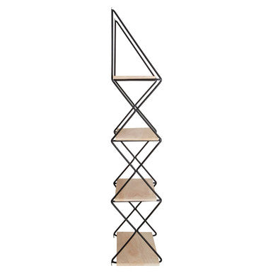 Brixton 4 Tier Wall Shelf Black Scandinavian