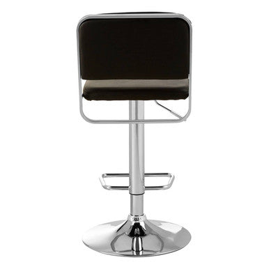 Stockholm Black Seat & Chrome Base Bar Stool