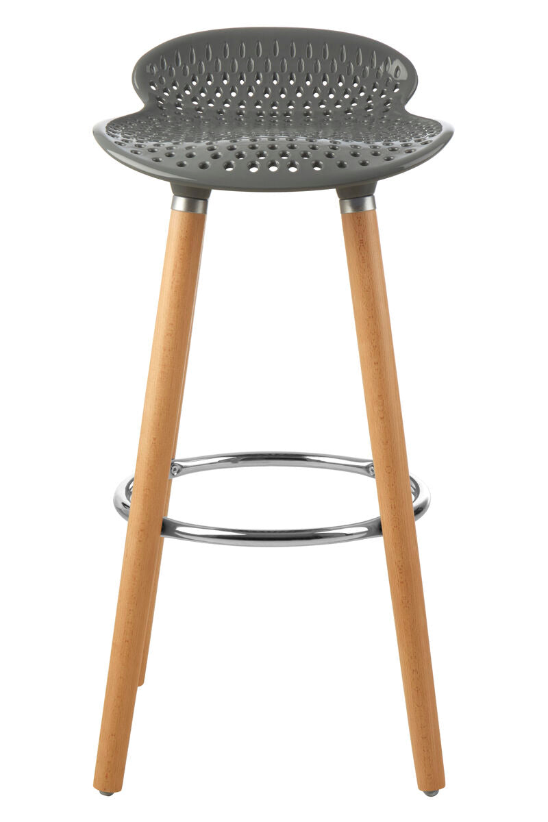 Stockholm Grey Seat Bar Stool