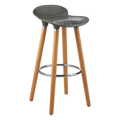 Stockholm Grey Seat Bar Stool