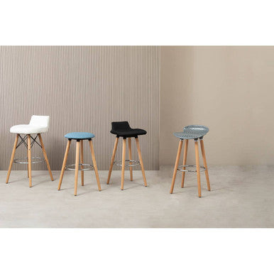 Stockholm Grey Seat Bar Stool