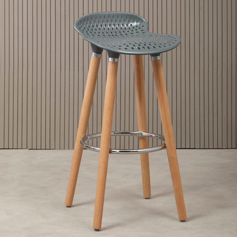 Stockholm Grey Seat Bar Stool
