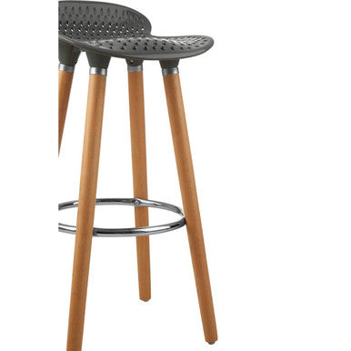 Stockholm Grey Seat Bar Stool