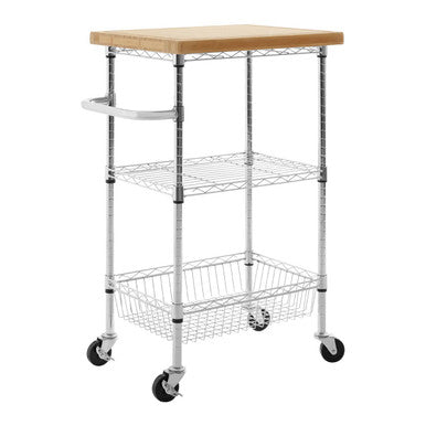 Frankfurt 3 Tier Kitchen Trolley Steel Modern
