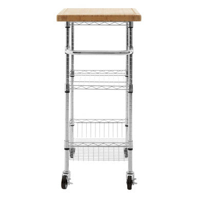 Frankfurt 3 Tier Kitchen Trolley Steel Modern
