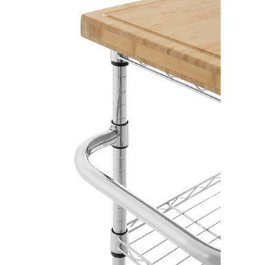 Frankfurt 3 Tier Kitchen Trolley Steel Modern