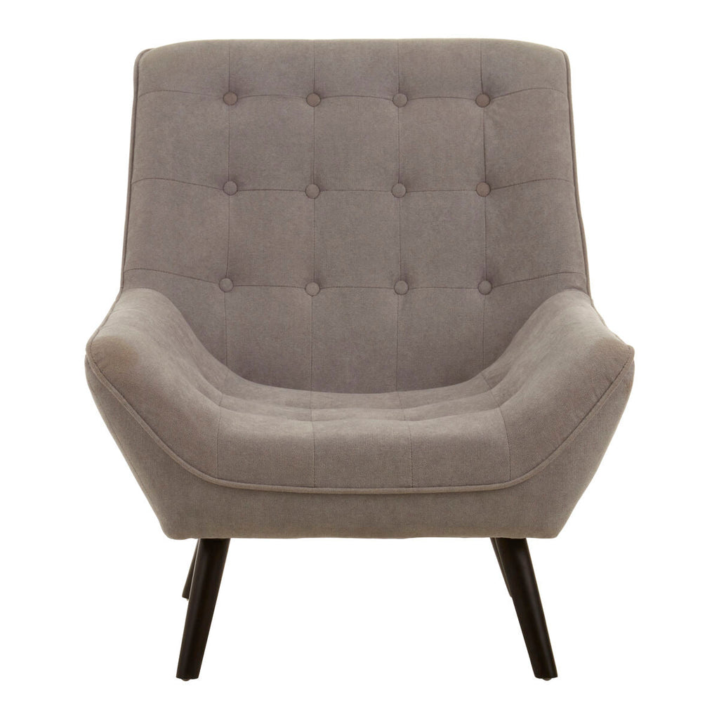 Stockholm Grey Linen Accent Chair