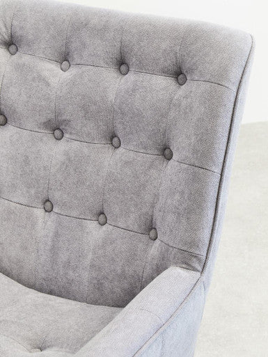 Stockholm Grey Linen Accent Chair