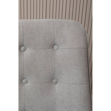 Stockholm Grey Linen Accent Chair